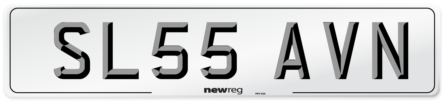 SL55 AVN Number Plate from New Reg